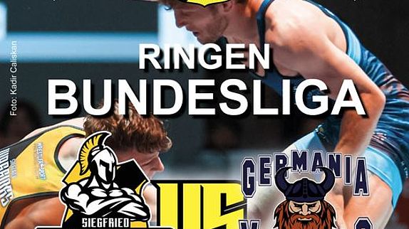 Plakat Ringen Bundesliga SC Siegfried Warriors vs. Germania Vikings