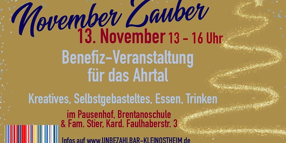 Novemberzauber Benefizkonzert fürs Ahrtal