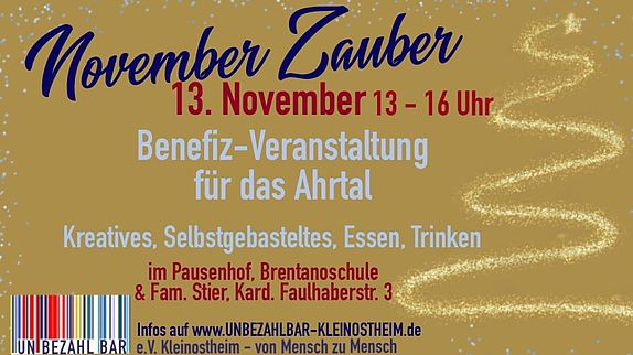 Novemberzauber Benefizkonzert fürs Ahrtal